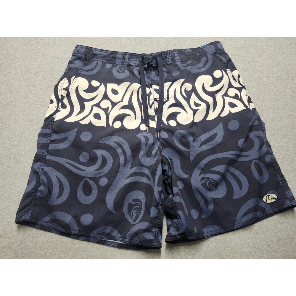 Quiksilver Edition XXL Board Shorts Blue Tribal Swim Surf